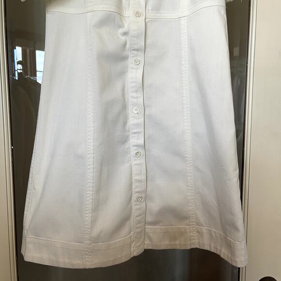 FRAME Gillian Dress Ecru Puff Shoulder Off White Size XS‎ Mini Chic Cute Sexy - Picture 10 of 16